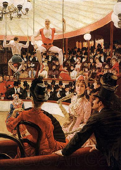 James Jacques Joseph Tissot The Circus Lover Norge oil painting art